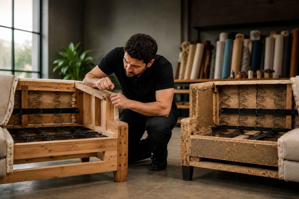 How Do You Tell If a Sofa Frame Is Hardwood?