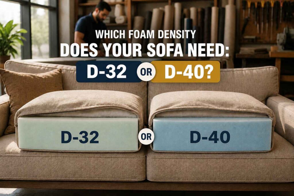Which Foam Density Does Your Sofa Need: D-32 or D-40?